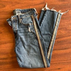 High rise skinny jeans